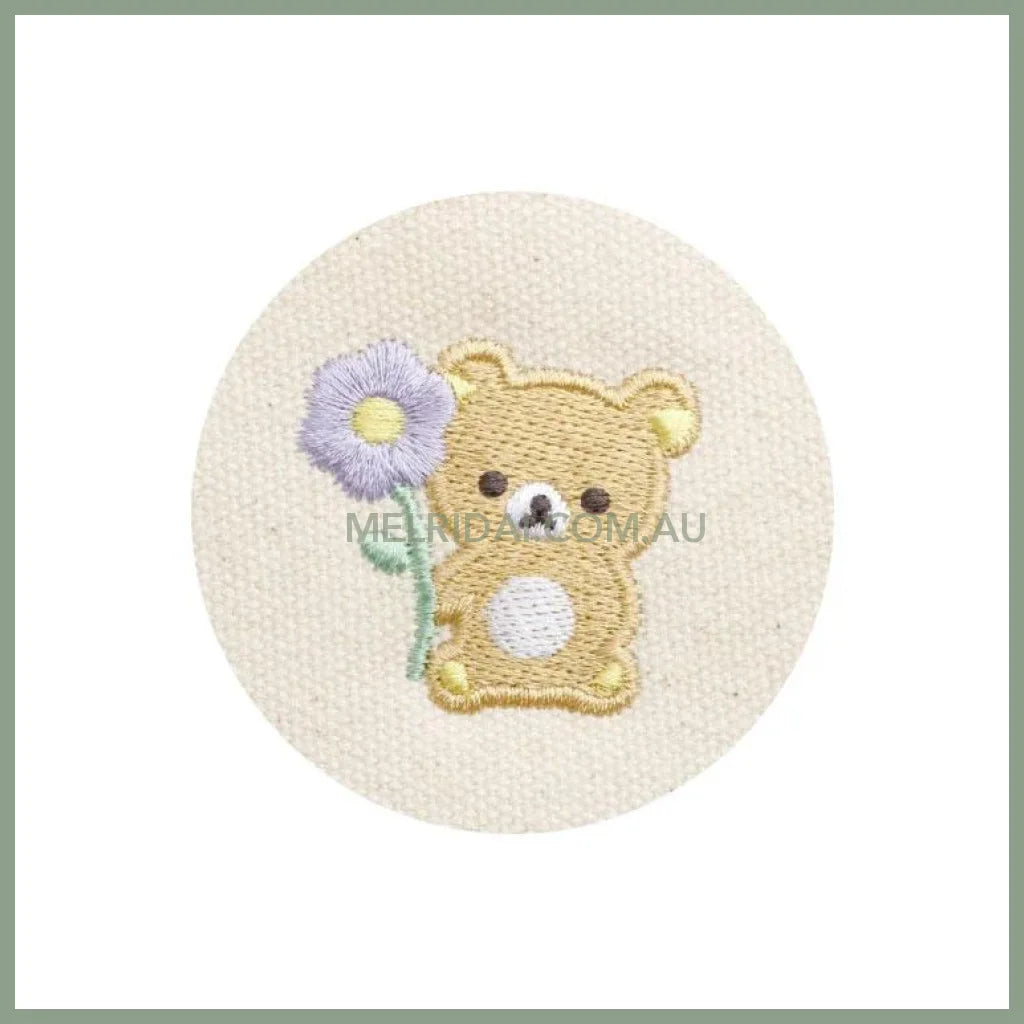 San-X | Rilakkuma Pen Pouch Pencil Case 190×160×85mm (Basic Rilakkuma Flower)