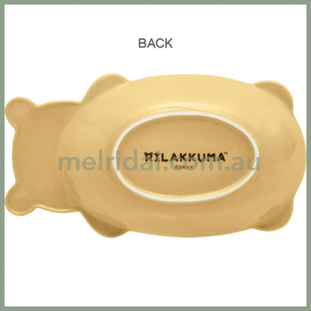 San-X | Rilakkuma Plate (Rilakkuma) 125×235×40Mm (Minna De Manpuku Makumaku)