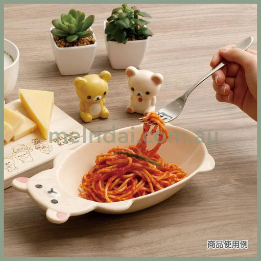 San-X | Rilakkuma Plate (Korilakkuma) 125×235×40Mm (Minna De Manpuku Makumaku)