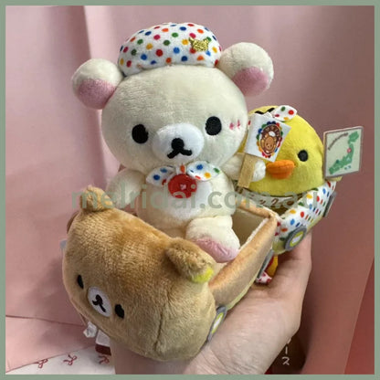 SAN-X | Rilakkuma Plush Car with Korilakkuma and Kiiroitori Plush Toy Set (20th Anniversary)