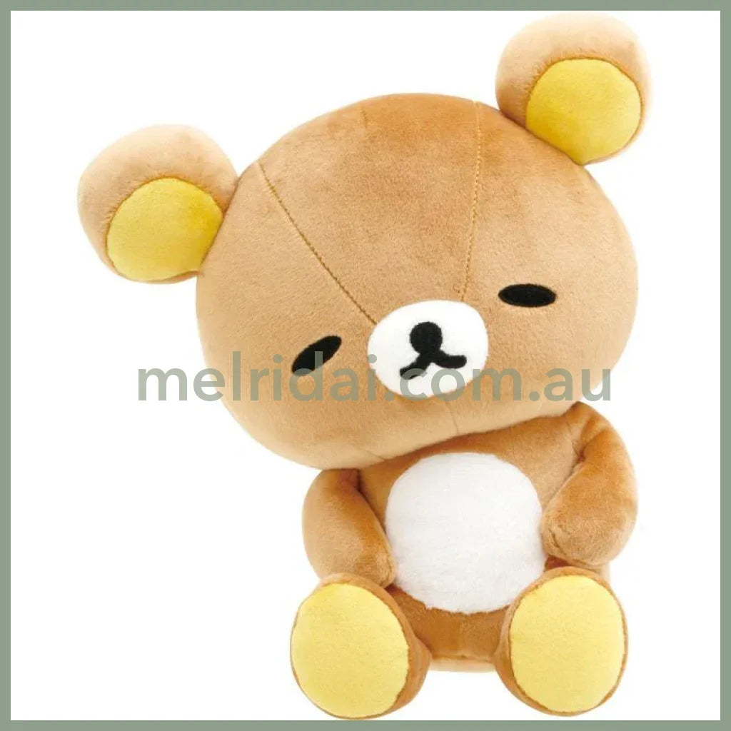 SAN-X | Rilakkuma Plush Doll Pose Daradara Lazy 210×185×130mm (Peaceful Good Night Bedside)