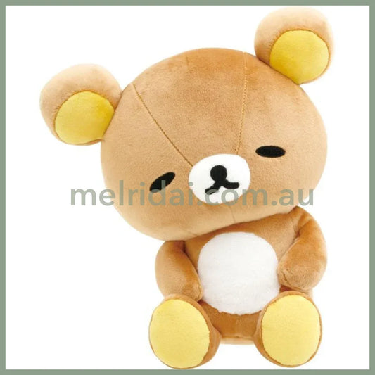 SAN-X | Rilakkuma Plush Doll Pose Daradara Lazy 210×185×130mm (Peaceful Good Night Bedside)