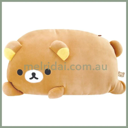 San-X | Rilakkuma Plush Doll Relax Cushion 220×380×100Mm (Daradara Lazy Peaceful Good Night Bedside)