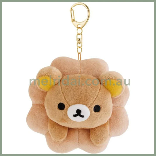 SAN-X | Rilakkuma Plush Keychain Bag Charm Hanging Plush 110×100×90mm (Mister Donut)