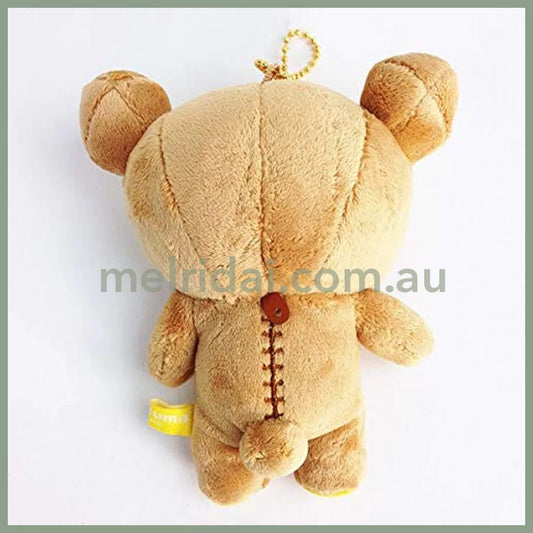 SAN-X | Rilakkuma Plush Keychain Mascot Holder Bag Charm with Ball Chain 5.8 x 11.1 x 12.7cm