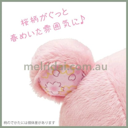 SAN-X | Rilakkuma Plush Toy Doll 170×155×90mm (Sakura Collectible Cherry Blossom Dango)