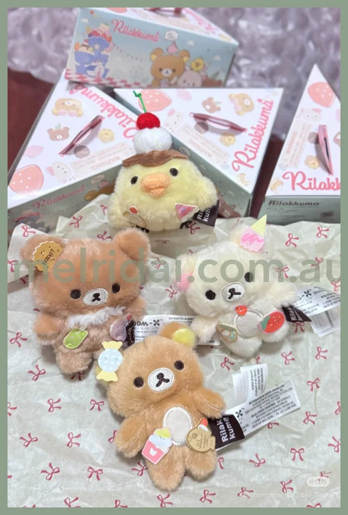 SAN-X | Rilakkuma Secret Plush Toy Plush Doll Blind Box 80mm Approx. (Ice Cream / Cake / Sweets Series)