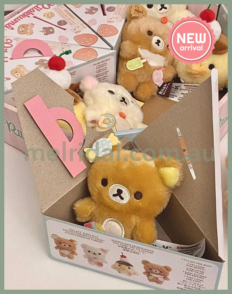 SAN-X | Rilakkuma Secret Plush Toy Plush Doll Blind Box 80mm Approx. (Ice Cream / Cake / Sweets Series)