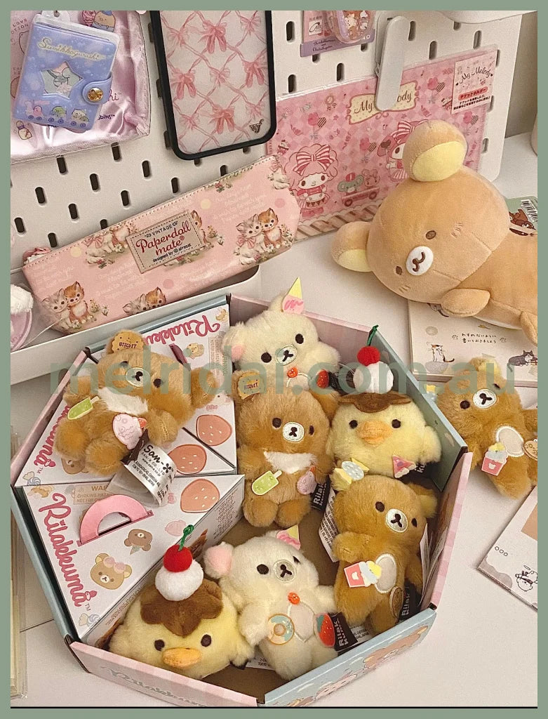 SAN-X | Rilakkuma Secret Plush Toy Plush Doll Blind Box 80mm Approx. (Ice Cream / Cake / Sweets Series)