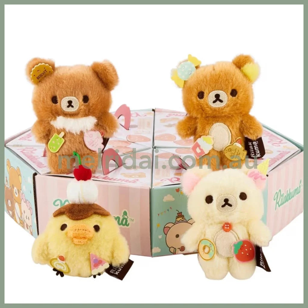 SAN-X | Rilakkuma Secret Plush Toy Plush Doll Blind Box 80mm Approx. (Ice Cream / Cake / Sweets Series)