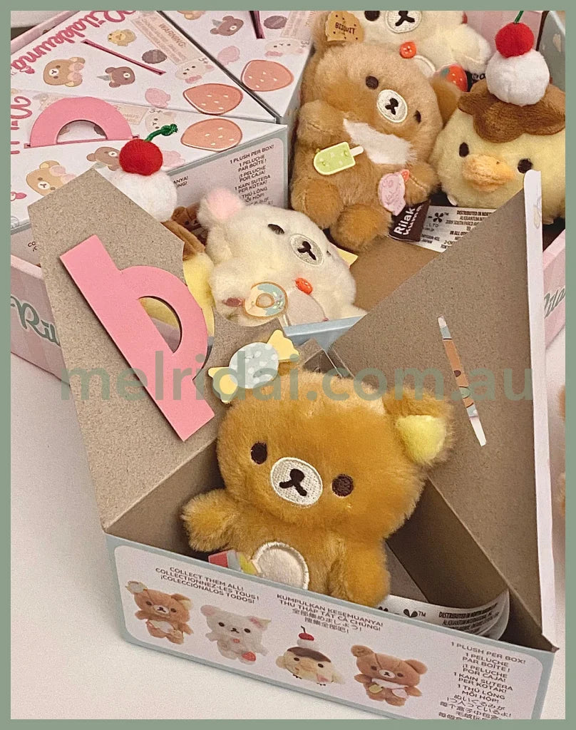 SAN-X | Rilakkuma Secret Plush Toy Plush Doll Blind Box 80mm Approx. (Ice Cream / Cake / Sweets Series)