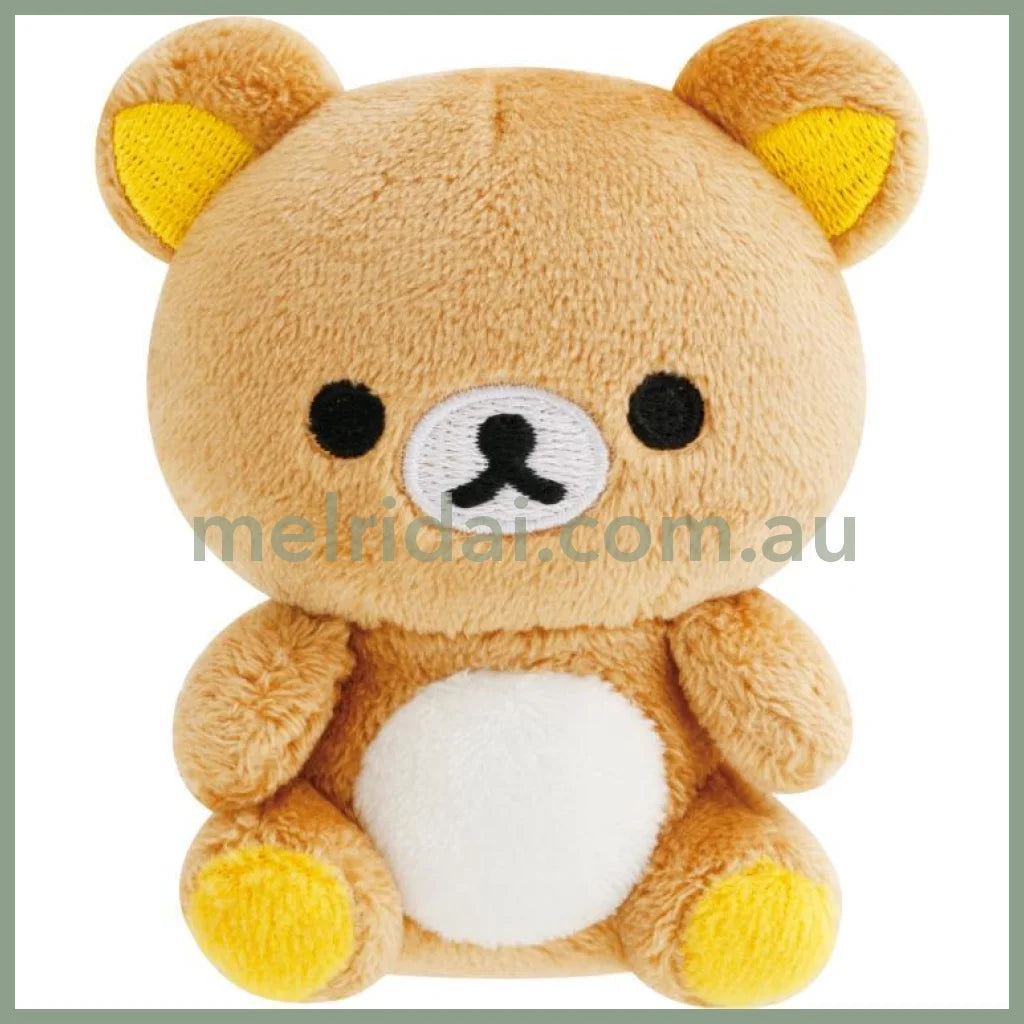San-X | Rilakkuma Sitting Mini Tenori Plush 75×60×40Mm (Lovely House)