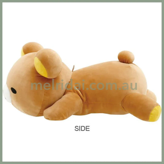 San-X | Rilakkuma Sleep Cuddly Plush Doll 200×300×450Mm (Daradara Lazy Peaceful Good Night Bedside)