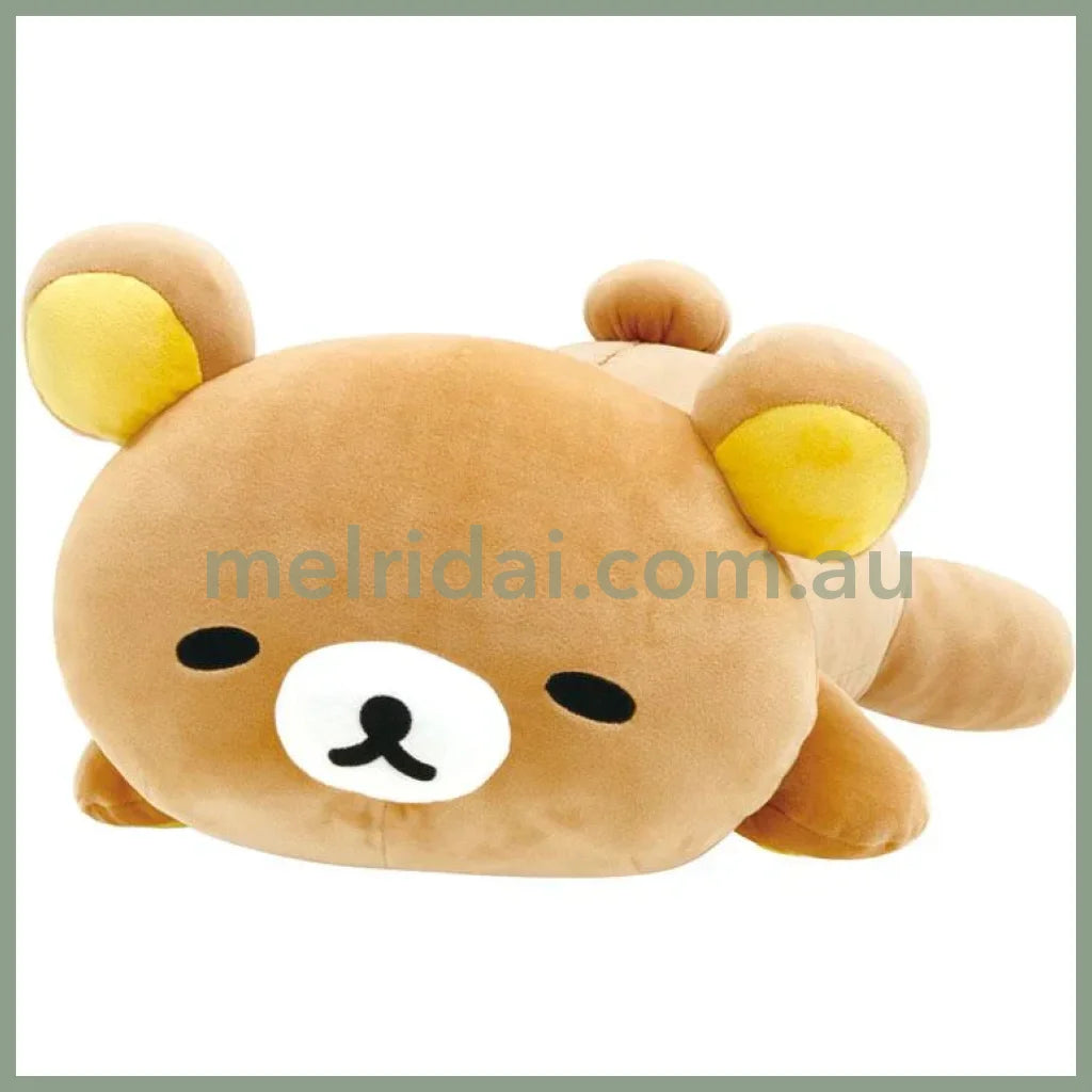 San-X | Rilakkuma Sleep Cuddly Plush Doll 200×300×450Mm (Daradara Lazy Peaceful Good Night Bedside)