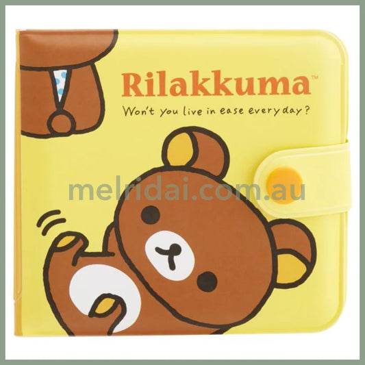 SAN-X | Rilakkuma Small Vinyl Wallet 90×95×10mm (Yellow)
