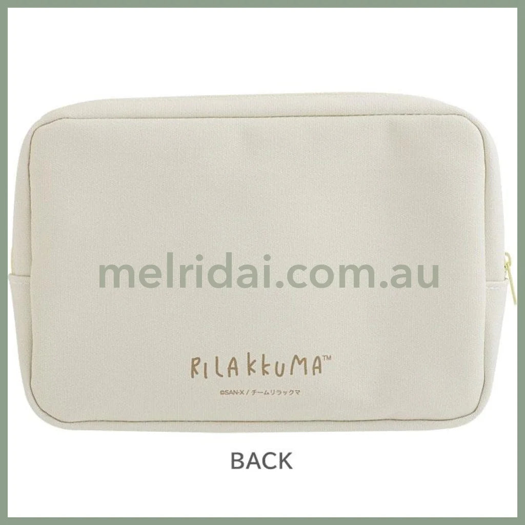 SAN-X | Rilakkuma Square Pouch 150×230×50mm (Stay With Me)