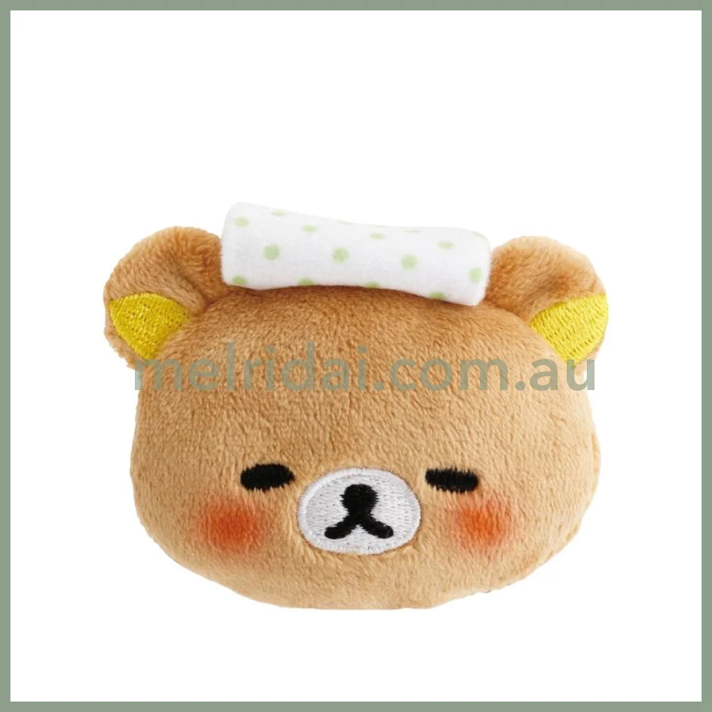 SAN-X | Rilakkuma Store Manger Limited Plush Badge 55×70×25mm (Fukuoka Warm Cozy)