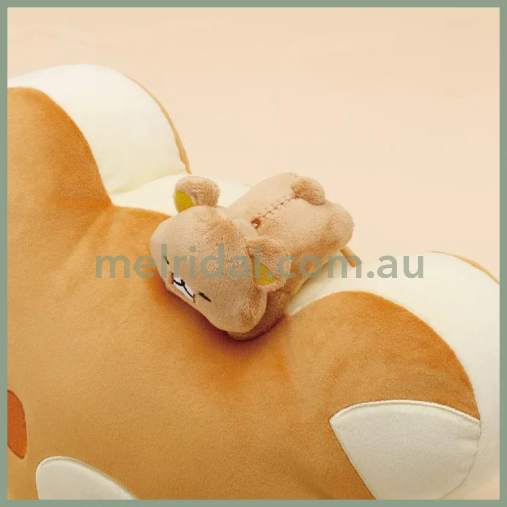 SAN-X | Rilakkuma Super Mochi Soft Plush Doll Face Cushion 230×320×120mm (Stay With Me)