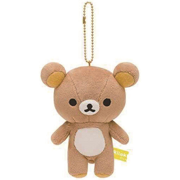SAN-X | Rilakkuma Plush Keychain Mascot Holder Bag Charm with Ball Chain 5.8 x 11.1 x 12.7cm