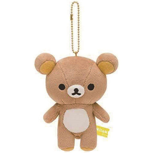 SAN-X | Rilakkuma Plush Keychain Mascot Holder Bag Charm with Ball Chain 5.8 x 11.1 x 12.7cm