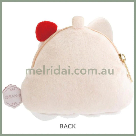 SAN X | Rorisu Plush Coin Case Keychain 85×105×35mm (Lolli and Pop’s Candy Day)