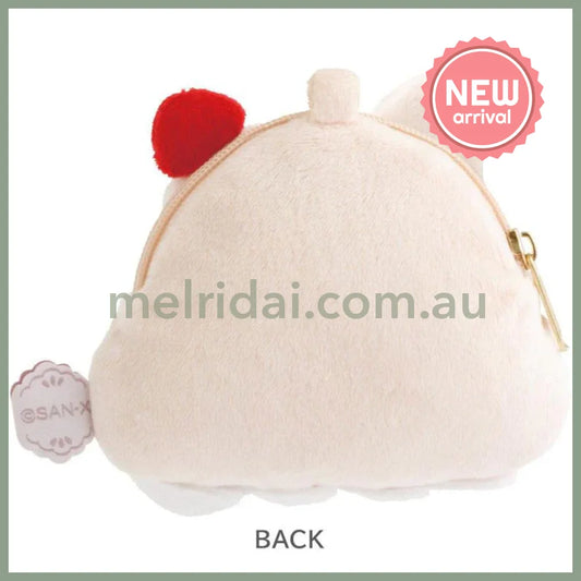 SAN X | Rorisu Plush Coin Case Keychain 85×105×35mm (Lolli and Pop’s Candy Day)