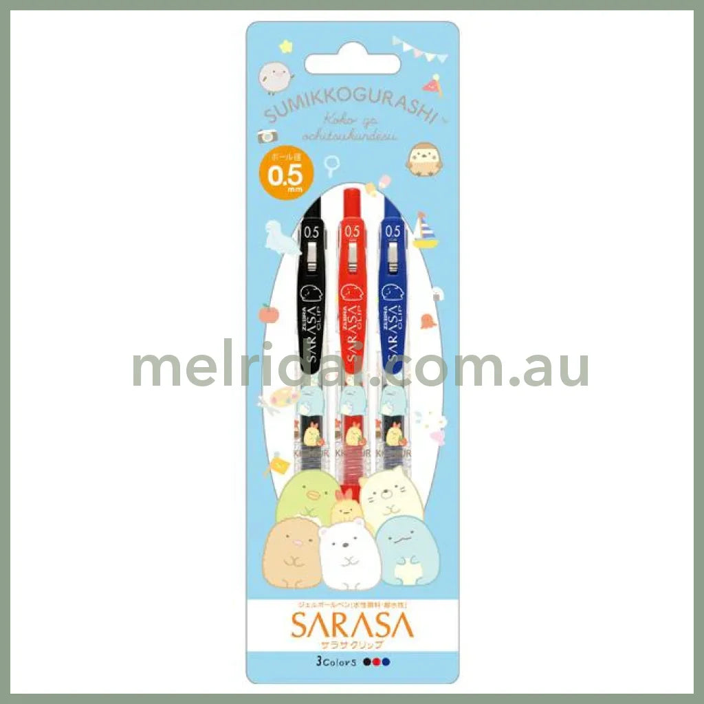 San-X | Sarasa Clip Sumikko Gurashi Gel Pen 0.5Mm Set Of Three