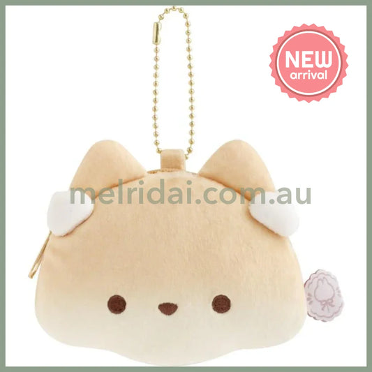 SAN X | Sufuon Plush Coin Case Keychain 85×105×35mm (Lolli and Pop’s Candy Day)