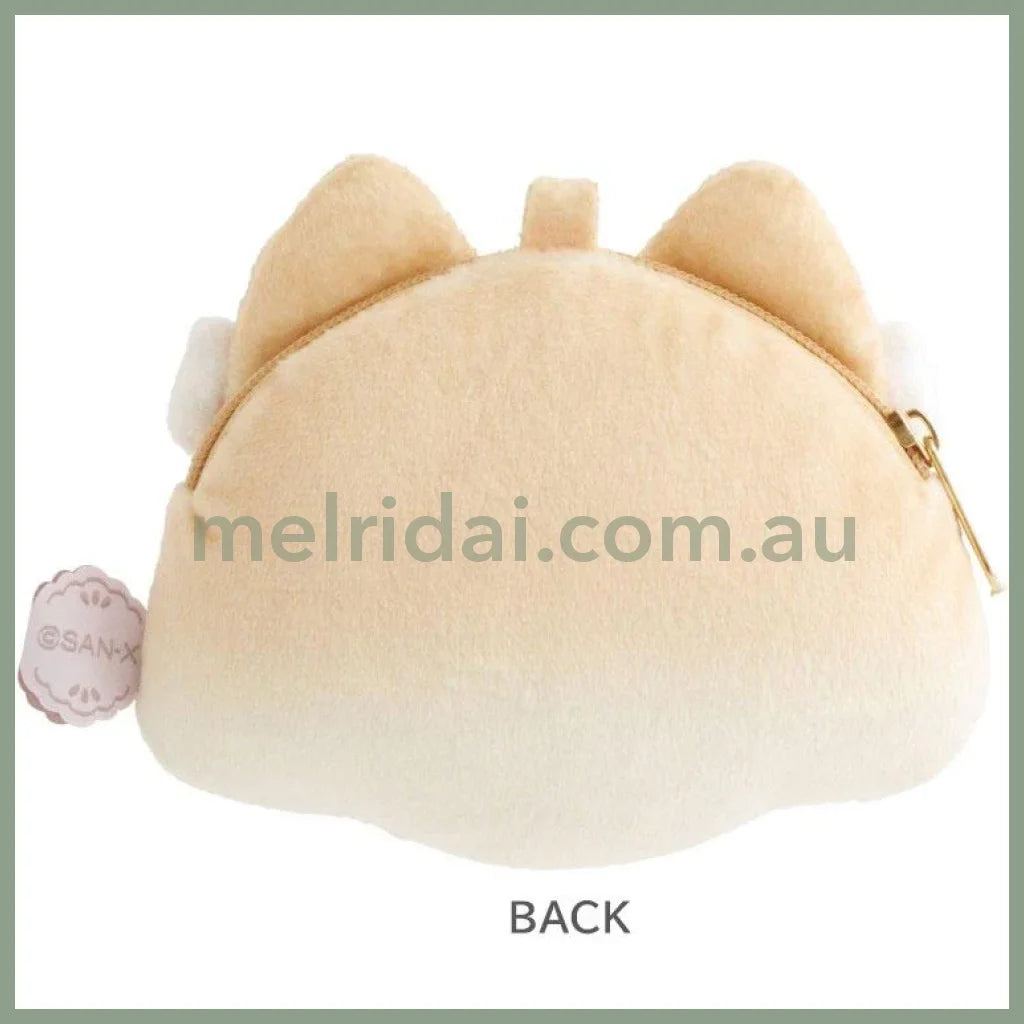 SAN X | Sufuon Plush Coin Case Keychain 85×105×35mm (Lolli and Pop’s Candy Day)