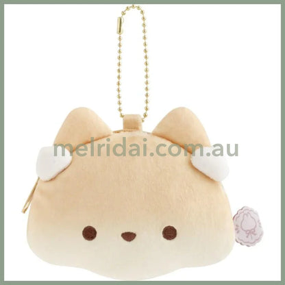 SAN X | Sufuon Plush Coin Case Keychain 85×105×35mm (Lolli and Pop’s Candy Day)