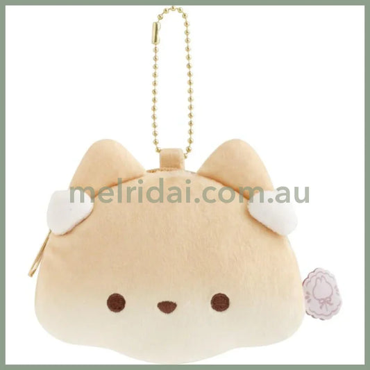 SAN X | Sufuon Plush Coin Case Keychain 85×105×35mm (Lolli and Pop’s Candy Day)