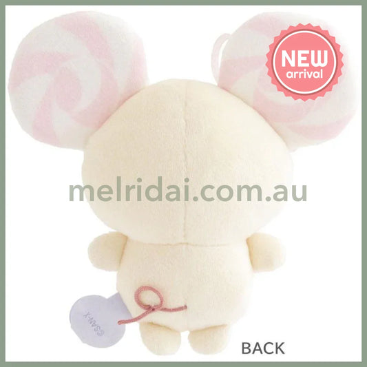 SAN X | Sugarcocomuu Chu Pop Candy Lolli Plush Toy 145×140×55mm (Lolli and Pop’s Candy Day)