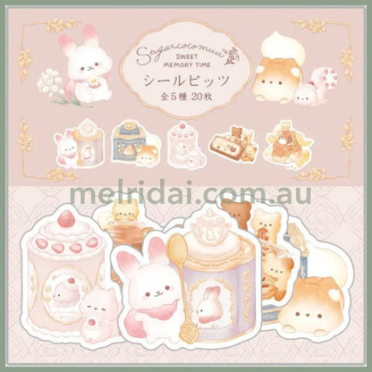 San-X | Sugarcocomuu Flake Sticker 110 X 90 Mm (Sweet Memory Time Theme)