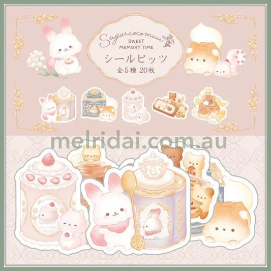San-X | Sugarcocomuu Flake Sticker 110 X 90 Mm (Sweet Memory Time Theme)