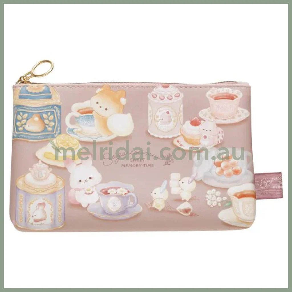 San-X | Sugarcocomuu Flat Pen Pouch 110 X 190 25 Mm (Sweet Memory Time Theme)