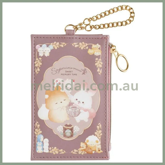 San-X | Sugarcocomuu Pass Case W/Coin Pouch 130 X 80 Mm (Sweet Memory Time Theme)