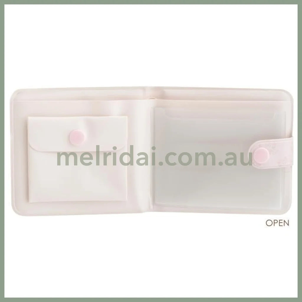 SAN-X | Sugarcocomuu Small Vinyl Wallet 90×95×10mm (Light Pink)