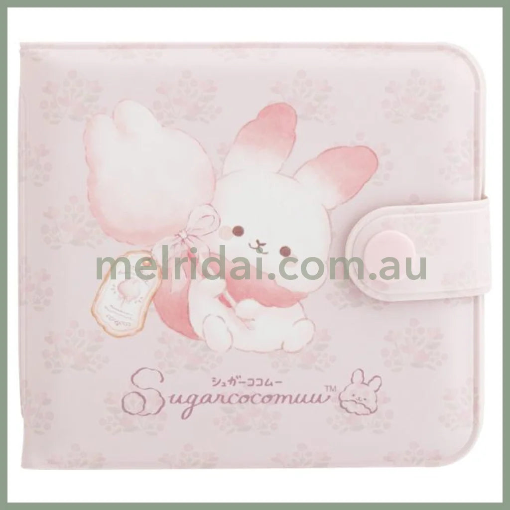 SAN-X | Sugarcocomuu Small Vinyl Wallet 90×95×10mm (Light Pink)