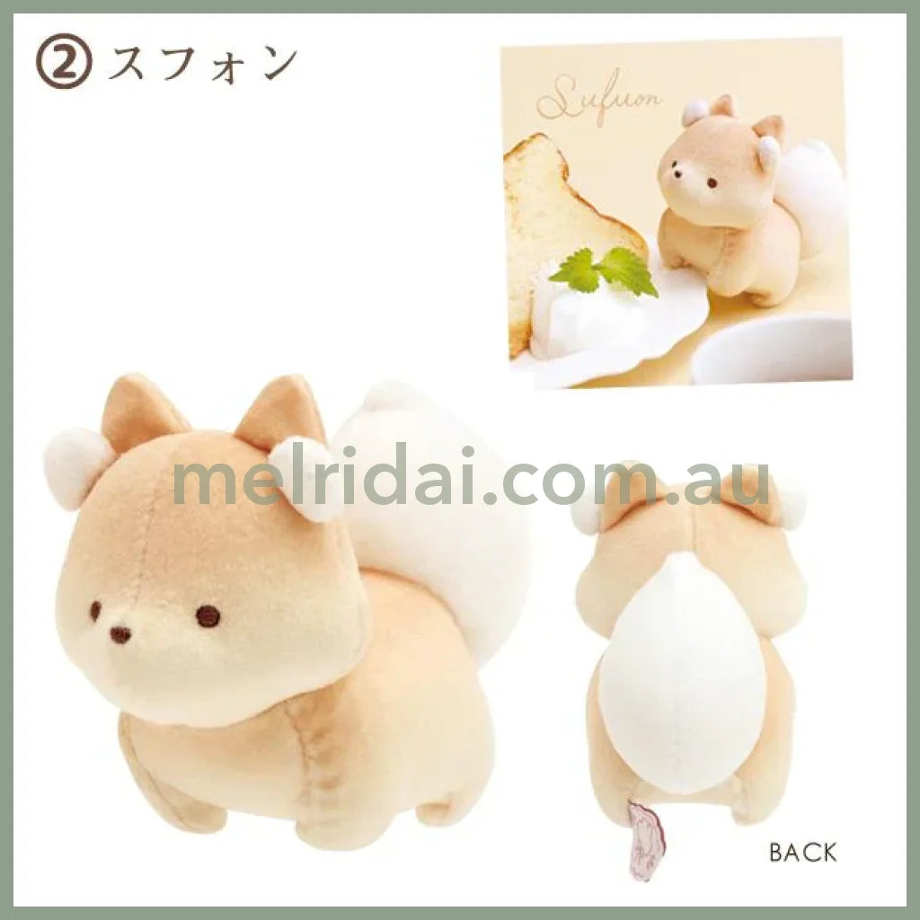 San-X | Sugarcocomuu Tenori Plush Toy 100 X 60 Mm (Sweet Memory Time Theme) 2.Sufuon