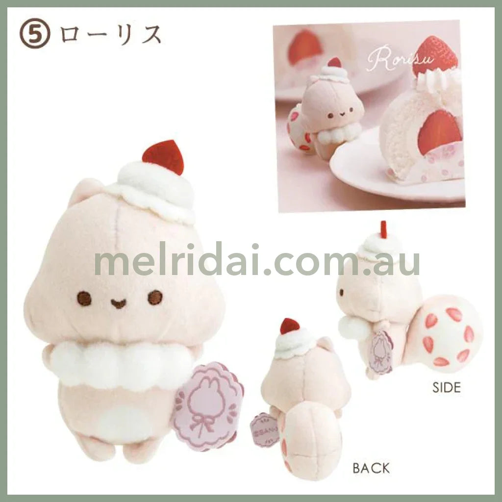 San-X | Sugarcocomuu Tenori Plush Toy 100 X 60 Mm (Sweet Memory Time Theme) 5.Rorisu