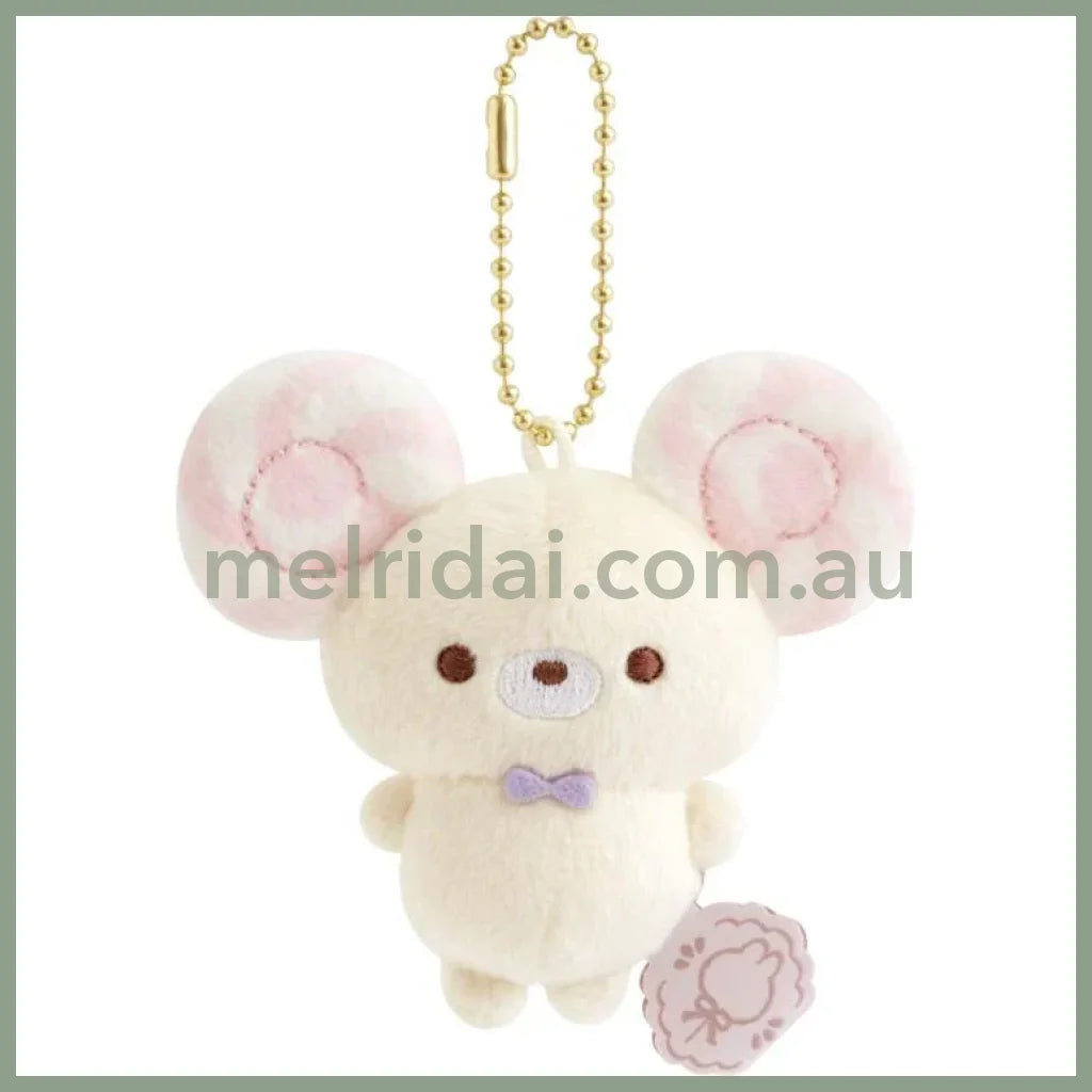 SAN X | Sugercocomuu Chu Pop Candy Lolli Mini Plush Cleaner Keychain 70 x 50 x 30 mm (Lolli and Pop’s Candy Day)