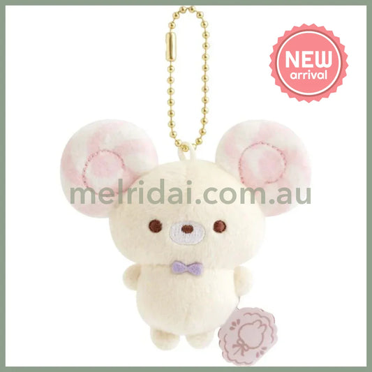 SAN X | Sugercocomuu Chu Pop Candy Lolli Mini Plush Cleaner Keychain 70 x 50 x 30 mm (Lolli and Pop’s Candy Day)