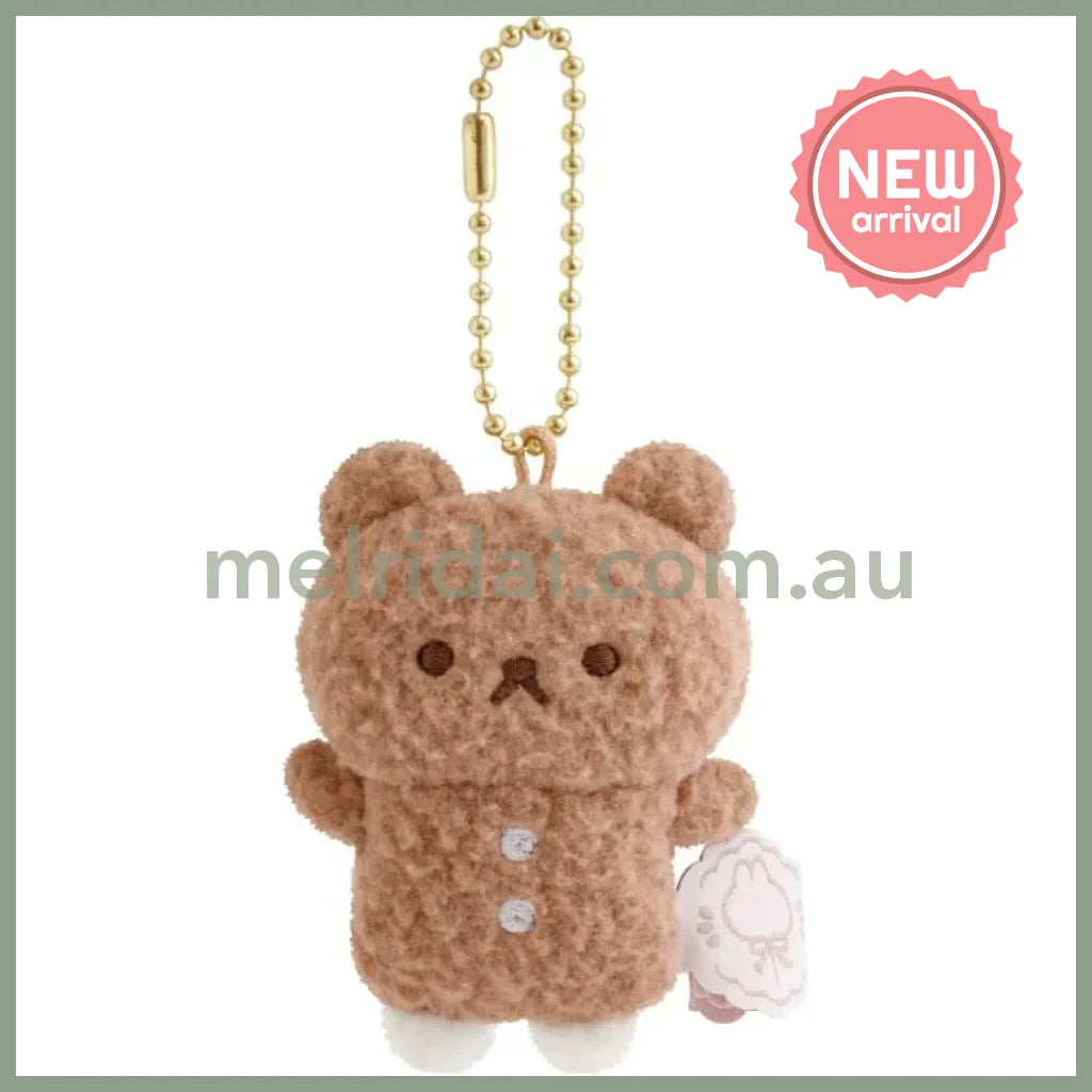 SAN X | Sugercocomuu Cokkie Bears Cocoa Mini Plush Cleaner Keychain 70 x 50 x 30 mm (Lolli and Pop’s Candy Day)