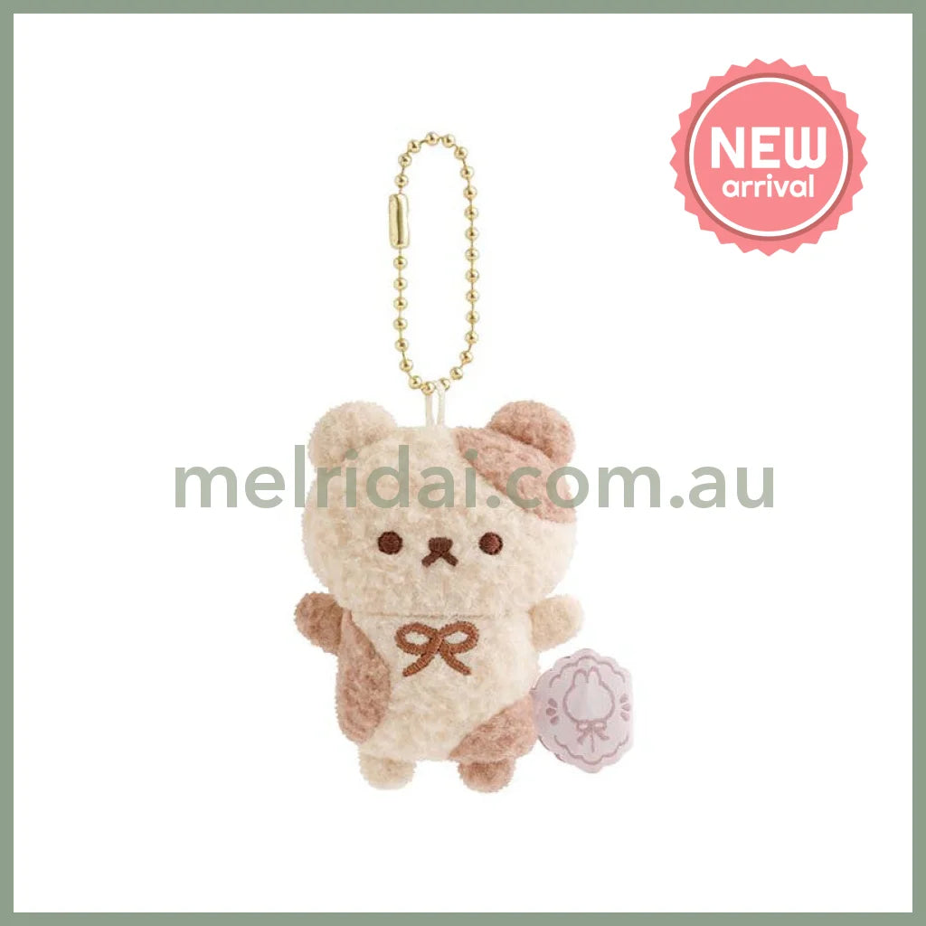 SAN X | Sugercocomuu Cokkie Bears Mini Plush Cleaner Keychain 70 x 50 x 30 mm (Lolli and Pop’s Candy Day)