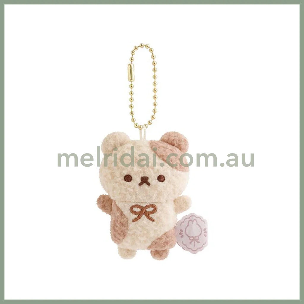 SAN X | Sugercocomuu Cokkie Bears Mini Plush Cleaner Keychain 70 x 50 x 30 mm (Lolli and Pop’s Candy Day)