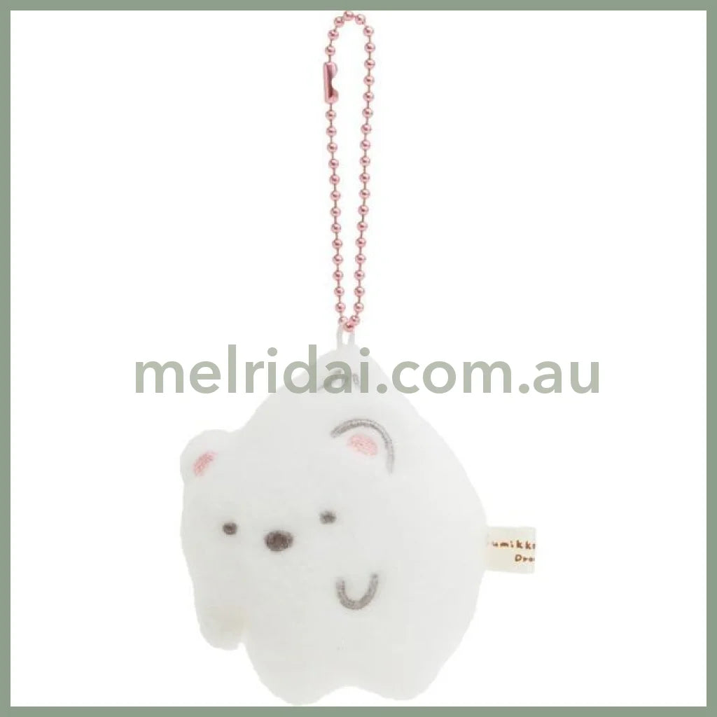 San-X | Sumikko Gurashi Abducted Mascot Strap Shirokuma 80×75×35Mm (Sumikko Drawing)