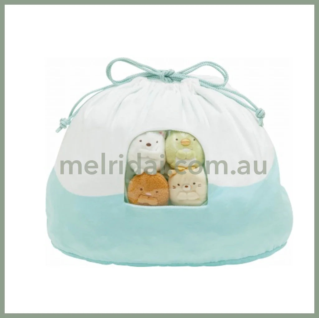 San-Xsumikko Gurashi Cleaning Up Drawstring Bag Yama 250×170×50Mm