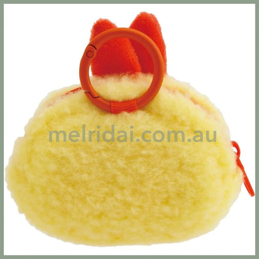 SAN-X | Sumikko Gurashi Ebifurai no Shippo Fried Shrimp Mascot Mini Pouch with Carabiner 60×75×30mm