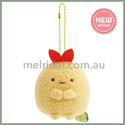 SAN-X | Sumikko Gurashi Ebifurai no Shippo Fried Shrimp Tail Keychain Plush Bag Charm Mascot 85×85×60mm (Always