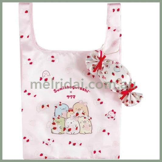 San-X | Sumikko Gurashi Eco Shopping Tote Bag 480×300×90Mm (Sakuma Strawberry Milk Candy)